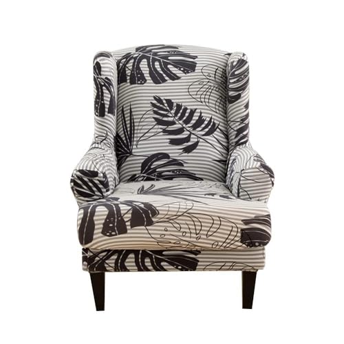 ABZDUNG Ohrensessel-Bezüge, 2-teilig, Stretch-Ohrensessel-Schonbezug, waschbarer Sofabezug aus Spandex-Stoff, Möbelschutz for Sessel, Stühle, Wohnzimmer, Schlafzimmer, Hotel(A6) von ABZDUNG