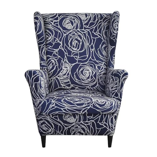 ABZDUNG Ohrensessel-Schonbezüge, Sesselbezüge, Bedruckte Ohrensessel-Schonbezüge, Ohrensessel-Schonbezüge for das Wohnzimmer(03,A) von ABZDUNG