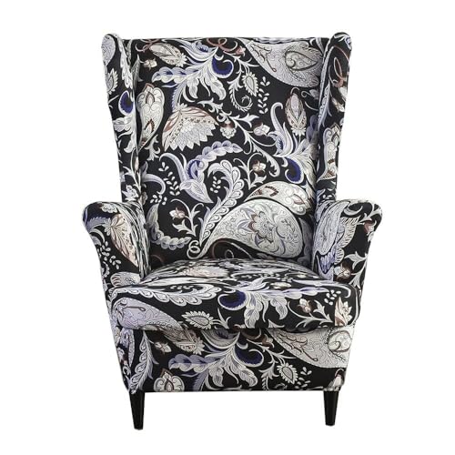 ABZDUNG Ohrensessel-Schonbezüge, Sesselbezüge, Bedruckte Ohrensessel-Schonbezüge, Ohrensessel-Schonbezüge for das Wohnzimmer(07,A) von ABZDUNG