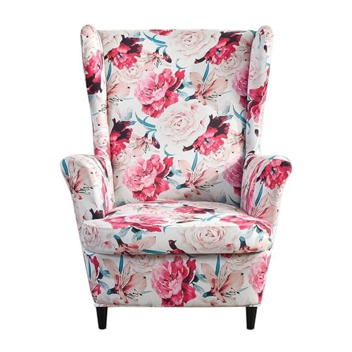 ABZDUNG Ohrensessel-Schonbezüge, Sesselbezüge, Bedruckte Ohrensessel-Schonbezüge, Ohrensessel-Schonbezüge for das Wohnzimmer(15,A) von ABZDUNG