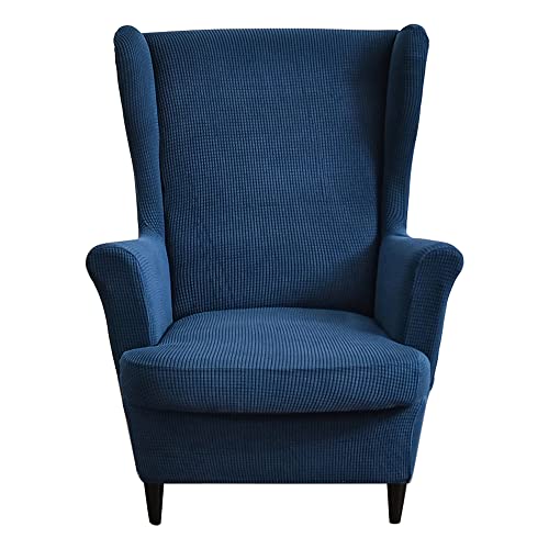 ABZDUNG Ohrensesselhussen Stretch Ohrensessel Schonbezüge 2 Stück Ohrensesselbezug Bedruckte Ohrensesselhussen(17) von ABZDUNG