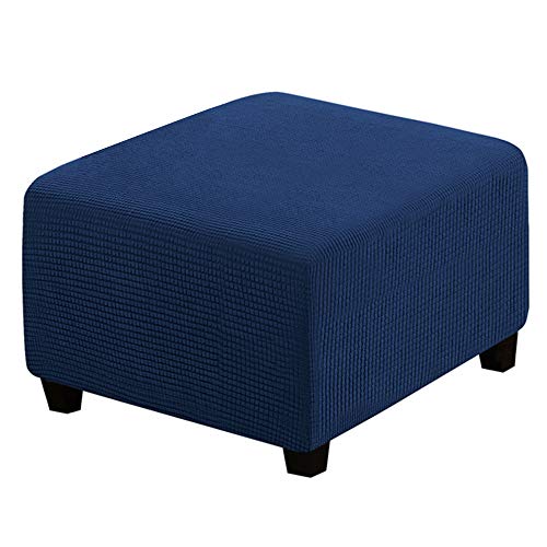 ABZDUNG Quadratische Pouf-Bezüge, Stretch, quadratischer Ottoman-Bezug, Hocker-Bezug, quadratischer Fußhocker-Bezug, Hocker-Bezug, Fußhocker-Bezug(Marina Militare) von ABZDUNG