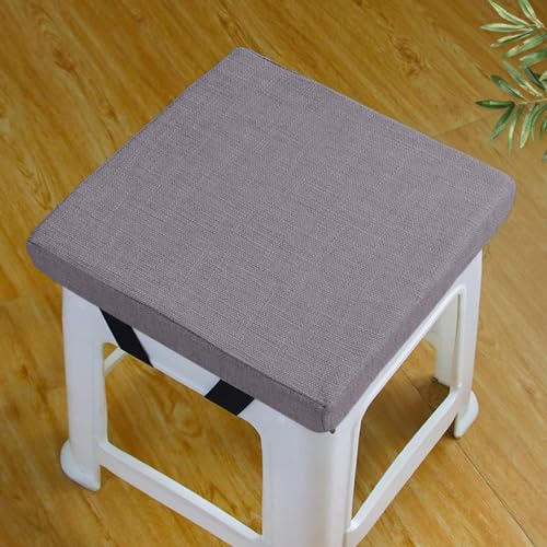ABZDUNG Quadratisches Stuhlpolster mit Rutschfester Schnalle for Esszimmerstühle, Hocker, Garten/Innenbereich/Haus/Küche(Grigio,35x35x3cm) von ABZDUNG