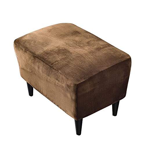 ABZDUNG Rechteckige Pouf-Bezüge, Stretch-Bezüge for Fußhocker, Hockerbezüge, rechteckige Pouf-Bezüge, Ottoman-Pouf-Bezüge(J) von ABZDUNG