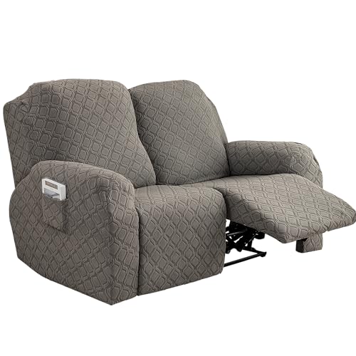 ABZDUNG Relaxsesselbezug - Weicher, dehnbarer Relaxsesselbezug for Schutz von Relaxsesseln, Beige-Weiß, 1-Sitzer(Taupe,2 Seater) von ABZDUNG