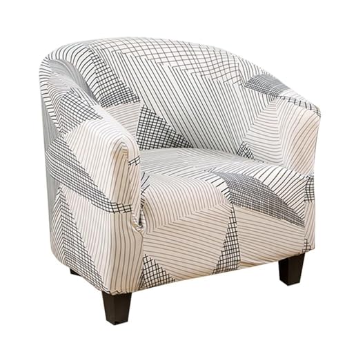 ABZDUNG Sesselbezug Stretch Sesselhusse Cabriolet Sesselschoner Tullsta Clubsessel Husse for Cocktailsessel 1 Sitzer(A1) von ABZDUNG