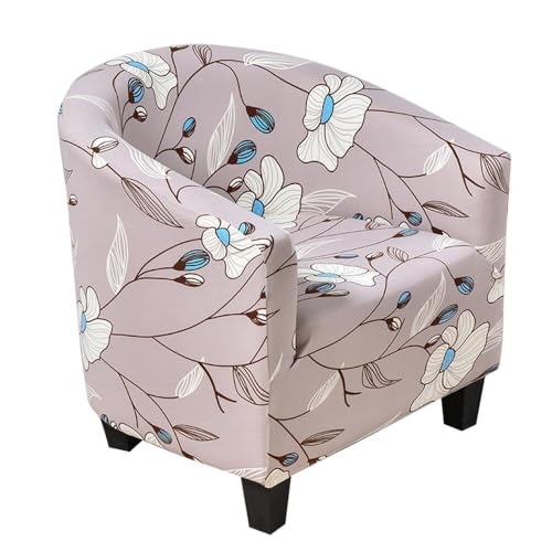 ABZDUNG Sesselbezug Stretch Sesselhusse Cabriolet Sesselschoner Tullsta Clubsessel Husse for Cocktailsessel 1 Sitzer(C6) von ABZDUNG