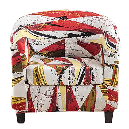 ABZDUNG Stretch Chesterfield 1er Sesselbezug Cocktailsessel Bezug Chesterfield Sessel Schonbezug 2-teilig Universal Sesselbezug(E6) von ABZDUNG