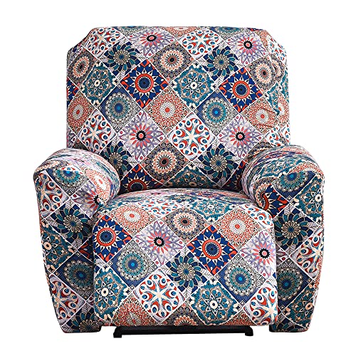 ABZDUNG Stretch-Liegestuhl-Bezüge, Liegestuhl-Bezüge, 4-teilig, Relax-Liegestuhl-Bezug, 1-Sitzer-Liegestuhl-Bezug(F1) von ABZDUNG