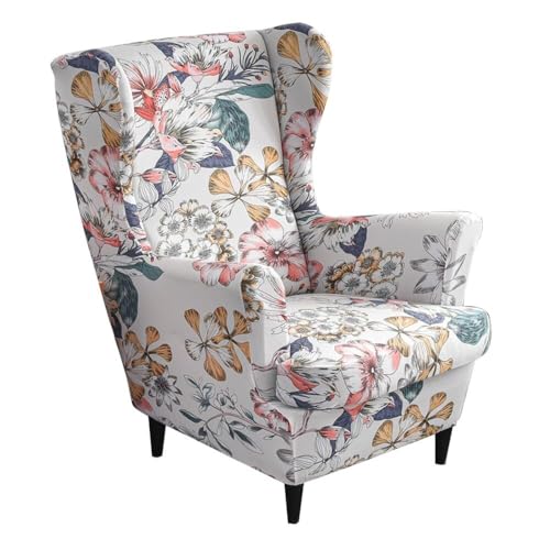 ABZDUNG Stretch-Ohrensessel-Bezüge - 2-teiliger Schonbezug - Stretch-Ohrensessel-Bezüge(B) von ABZDUNG