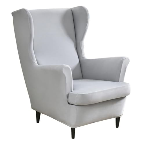 ABZDUNG Stretch-Ohrensessel-Bezüge - 2-teiliger Schonbezug - Stretch-Ohrensessel-Bezüge(H) von ABZDUNG