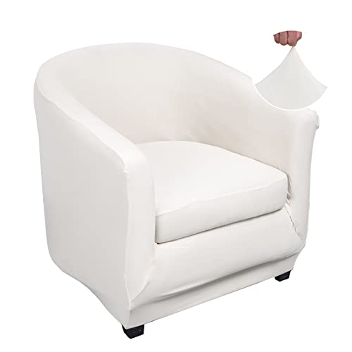 ABZDUNG Stretch Sesselbezug 1 Sitzer, Universal Sessel Schonbezug, Chesterfield Samt Cocktailsessel Bezug, Waschbar Antirutsch for Wohnzimmer Theke Tullsta(S23,#) von ABZDUNG