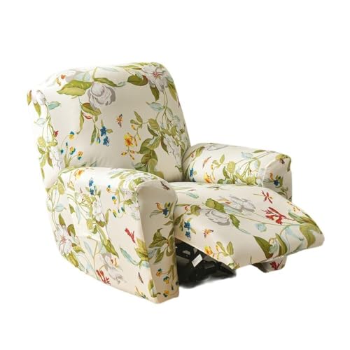ABZDUNG Stretch Sesselbezug Sessel Schonbezug, 4 Teiliger Relaxsesselbezug, Kompletter Relaxsessel Sitzbezug mit Taschen(C) von ABZDUNG
