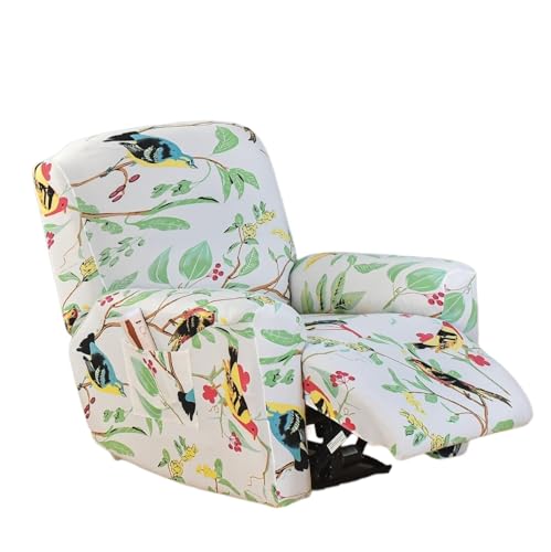 ABZDUNG Stretch Sesselbezug Sessel Schonbezug, 4 Teiliger Relaxsesselbezug, Kompletter Relaxsessel Sitzbezug mit Taschen(H) von ABZDUNG