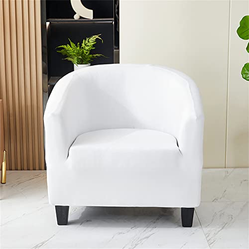 ABZDUNG Stretch-Sesselbezug for Chesterfield-Sessel, 1 Sitzer, universeller, Rutschfester, Abnehmbarer Cocktail-Club-Sesselbezug(Bianco) von ABZDUNG