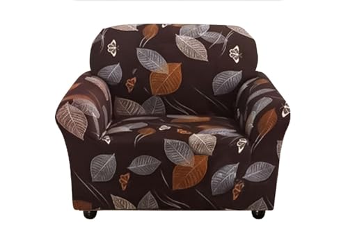 ABZDUNG Stretch-Sofabezug, 1-Sitzer-Sofa-Schonbezug mit Armlehnen, mit 2 Kissenbezügen, modernes Muster, Sofabezug, universeller, Rutschfester, waschbarer Sofaschoner(I,1 Posto+Copricuscini*2) von ABZDUNG