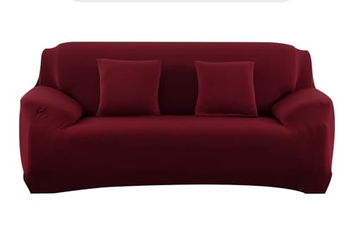 ABZDUNG Stretch-Sofabezug, 1-Sitzer-Sofa-Schonbezug mit Armlehnen, mit 2 Kissenbezügen, modernes Muster, Sofabezug, universeller, Rutschfester, waschbarer Sofaschoner(Small,4 Posti+Copricuscini*2) von ABZDUNG