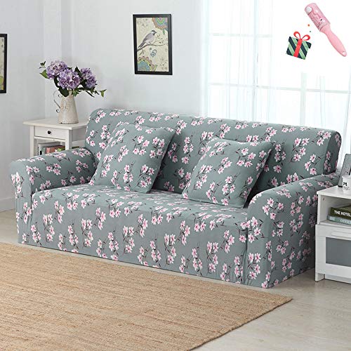 ABZDUNG Stretch-Sofabezug 1-Sitzer, Elegantes Blumenmuster, universeller Sofabezug mit festem Seil, Sofaschutz, Rutschfester Couchbezug(Small,2 posti) von ABZDUNG