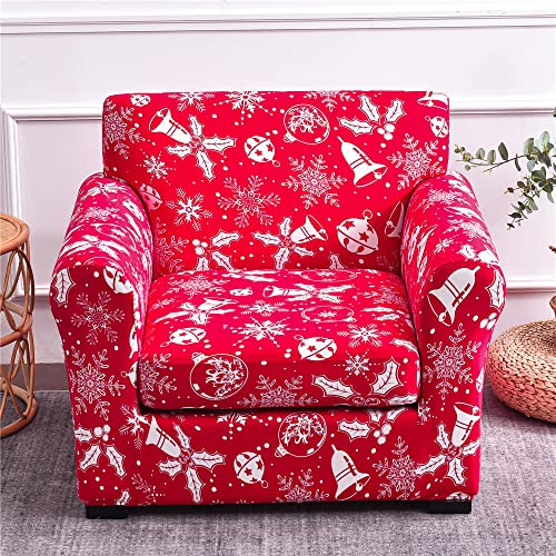 ABZDUNG Stretch-Sofabezug for 1-Sitzer mit Armlehnen, Sofa-Schonbezug mit separaten Kissen, universelle Elegante Sofabezüge mit Blumen-Sofabezug(Large,1 Posti) von ABZDUNG