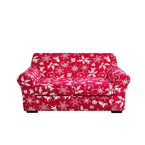 ABZDUNG Stretch-Sofabezug for 1-Sitzer mit Armlehnen, Sofa-Schonbezug mit separaten Kissen, universelle Elegante Sofabezüge mit Blumen-Sofabezug(Large,2 Posti) von ABZDUNG