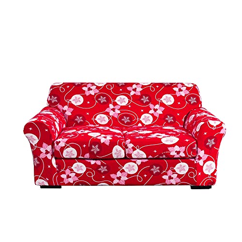 ABZDUNG Stretch-Sofabezug for 1-Sitzer mit Armlehnen, Sofa-Schonbezug mit separaten Kissen, universelle Elegante Sofabezüge mit Blumen-Sofabezug(Medium,2 Posti) von ABZDUNG