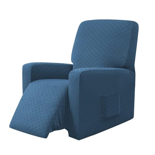ABZDUNG Stretch-Stuhlbezug und Sesselbezug, Vollbezug for Relaxsessel(Blu Denim) von ABZDUNG