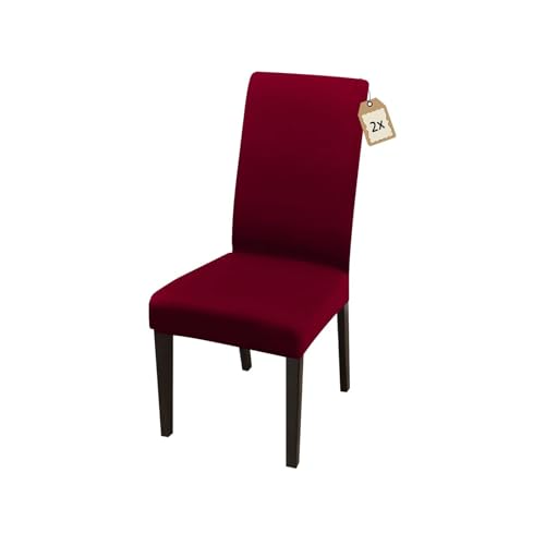 ABZDUNG Stretch-Stuhlhussen mit Rückenlehne, 2 Stück, Spandex-Esszimmerstuhlbezug, universeller Küchenstuhl-Schonbezug, waschbar, Heimdekoration, Küche(Fiocchi Di Neve,2pcs) von ABZDUNG