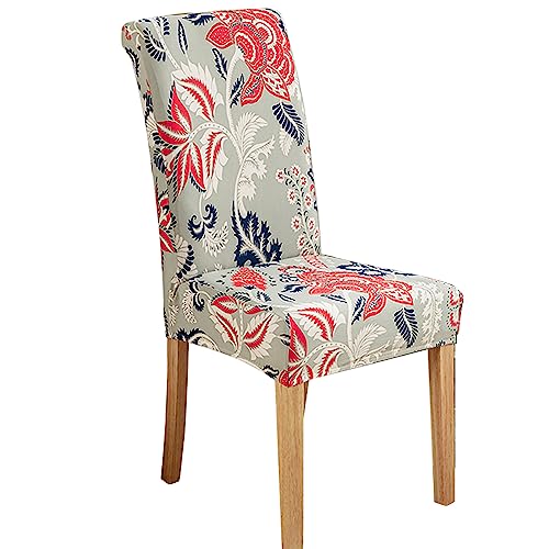 ABZDUNG Stuhlhussen for Esszimmerstühle, Stuhlhussen for Küchenstühle, Stuhlhussen for Esszimmerstühle, Stuhlhussen mit elastischer Rückenlehne(A2,4 pezzi) von ABZDUNG