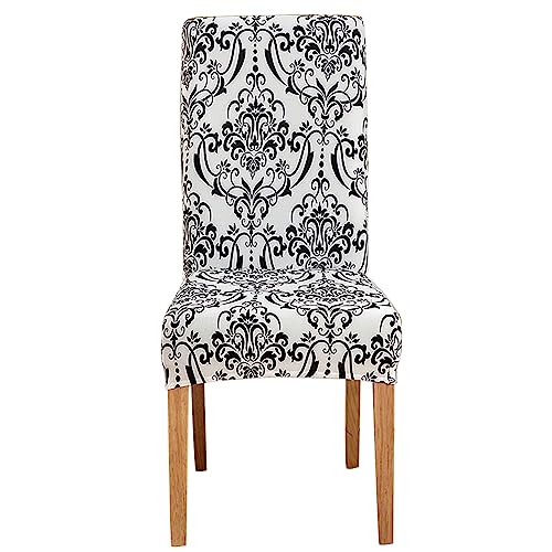 ABZDUNG Stuhlhussen for Esszimmerstühle, Stuhlhussen for Küchenstühle, Stuhlhussen for Esszimmerstühle, Stuhlhussen mit elastischer Rückenlehne(A4,6 pezzi) von ABZDUNG