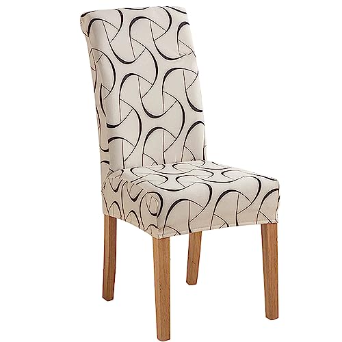 ABZDUNG Stuhlhussen for Esszimmerstühle, Stuhlhussen for Küchenstühle, Stuhlhussen for Esszimmerstühle, Stuhlhussen mit elastischer Rückenlehne(D6,2 pezzi) von ABZDUNG