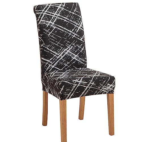 ABZDUNG Stuhlhussen for Esszimmerstühle, Stuhlhussen for Küchenstühle, Stuhlhussen for Esszimmerstühle, Stuhlhussen mit elastischer Rückenlehne(S1,6 pezzi) von ABZDUNG