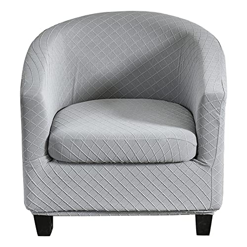 ABZDUNG Tullsta Sesselbezug Chesterfield Sesselbezüge 1 Sitzer Sesselbezug Chesterfield 1 Sitzer Cocktailstuhlbezug Barstuhlbezüge(Grigio Chiaro) von ABZDUNG