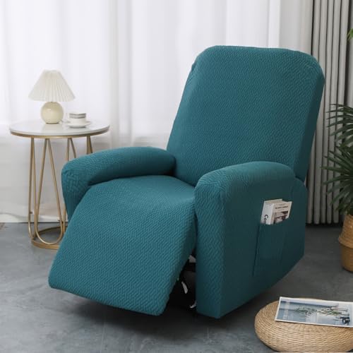 ABZDUNG Universal-Bezug for Relaxsessel, Jacquard-Stretch-Bezüge for Relaxsessel, 1-Sitzer-Sesselbezug mit Tasche, Bezug for Relaxsessel, abnehmbare Stuhlbezüge(A) von ABZDUNG