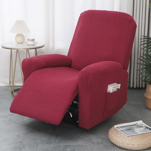 ABZDUNG Universal-Bezug for Relaxsessel, Jacquard-Stretch-Bezüge for Relaxsessel, 1-Sitzer-Sesselbezug mit Tasche, Bezug for Relaxsessel, abnehmbare Stuhlbezüge(K) von ABZDUNG