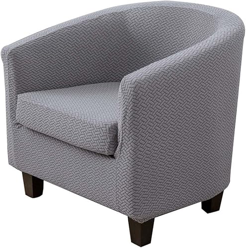 ABZDUNG Universal-Sesselbezug for 1-Sitzer, dehnbar, umwandelbar, Schwarz, Toad Clubsesselbezug(Light Grey) von ABZDUNG