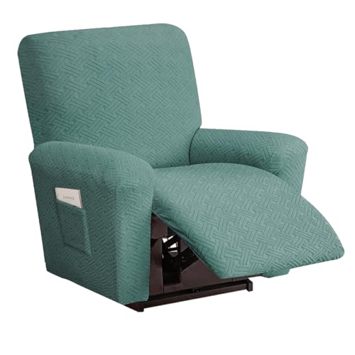 ABZDUNG Universal-Stretch-Liegesesselbezug for 1-Sitzer, 4-Sitzer-Liegesesselbezug mit Taschen, Abnehmbarer und waschbarer Rutschfester Liegesesselbezug(Dark Green,2 seat) von ABZDUNG