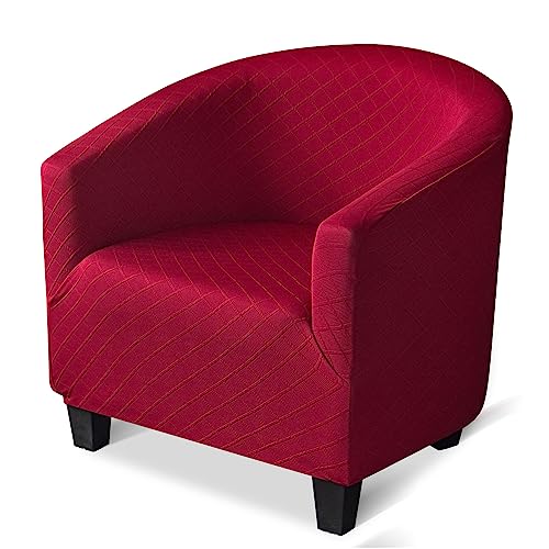 Chesterfield Cocktailsessel-Schonbezüge, 1-Sitzer-Sofabezug mit Aufdruck, universelle Sessel-Schonbezüge, dehnbarer, Rutschfester 1-teiliger Stuhlbezug for Wohnzimmer, Hotel, Schlafzimmer(D2) von ABZDUNG