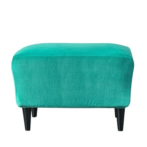 Ottomanenbezug, rechteckig, einfarbig, aus Samt, verdickender Stretch-Schonbezug for Fußhocker, Schutzbezug mit elastischer Unterseite, abnehmbare, waschbare, staubdichte Bezüge for Fußstützen-Poufs(E Ottomanenbezug, rechteckig, einfarbig, aus Samt, verdickender Stretch-Schonbezug for Fußhocker, Schutzbezug mit elastischer Unterseite, abnehmbare, waschbare, staubdichte Bezüge for Fußstützen-Poufs(E von ABZDUNG
