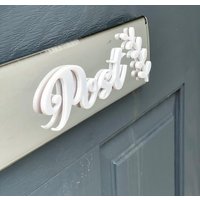 Post 3D Acryl-Haustürschild & Weinranke - Briefkastenschild Outdoor-Acrylschild Für Haustür-Dekor 3mm Acrylschild | Verschiedene Farben von ABeautifulSignShop