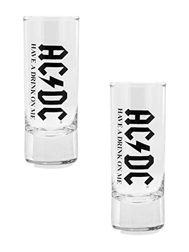 AC/DC Have A Drink On Me Unisex Schnapsglas-Set klar Glas Band-Merch, Bands von AC/DC