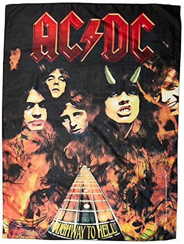 AC/DC Highway to Hell / Flames Posterflagge AC/DC Highway to Hell / Flames Posterflagge von AC/DC