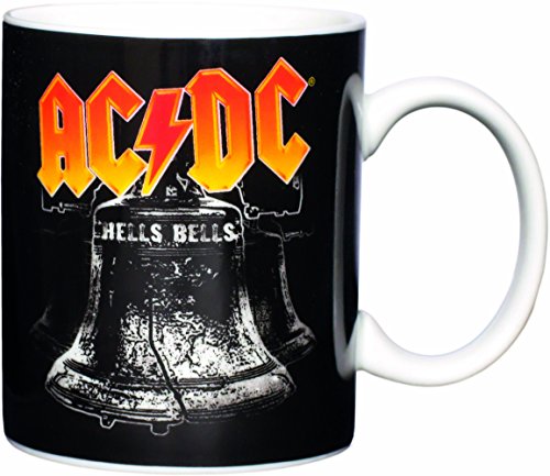 AC/DC Kaffeetasse Hells Bells, Porzellan, schwarz, 8 cm von AC/DC