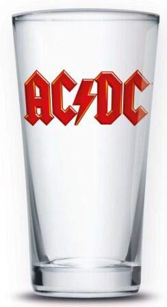 AC/DC Trinkglas, Glas, transparent, 9 x 9 x 15 cm von AC/DC
