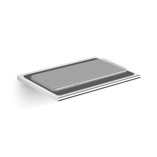 AquaCraft 200 Bad Ablage verchromt I Badablage mit Rutschfester Silikonauflage I Wandablage Badezimmer Chrom I Ablage zum Nachrüsten I robuste Handyablage WC Accessoires von AC AquaCraft