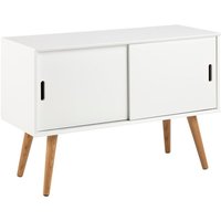 SCHRANK Mitra Kommode weiß SCHIEBETÜR Skandinavisch von AC DESIGN FURNITURE