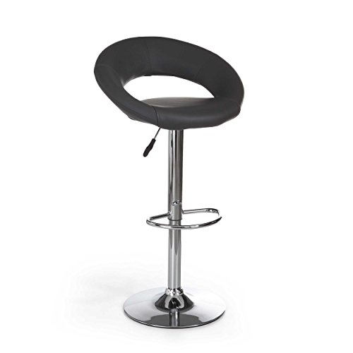 AC Design Furniture 25441 Barhocker 2-er Set Thilde, Kunstleder schwarz, B: 56 x T:50 x H: 100 cm von AC Design Furniture