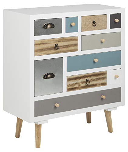 AC Design Furniture Suwen Kommode, B: 70 x T: 32 x H: 81 cm, Mehrfarbig, Holz, 1 Stk von AC Design Furniture