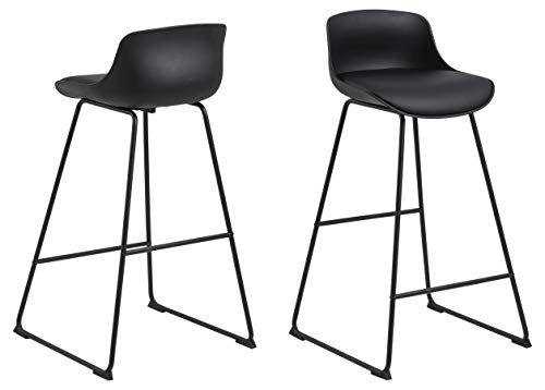 AC Design Furniture 85087 Tille Bar stool, Leatherette, L: 49 x W: 43 x H: 94 cm, 2 pcs. von AC Design Furniture