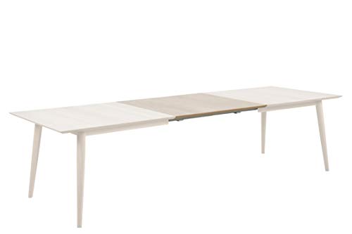 AC Design Furniture Lena Ausziehplatte 2er Set, Eichenfurnier weiß, B: 50 x H: 2,5 x T: 100 cm von AC Design Furniture
