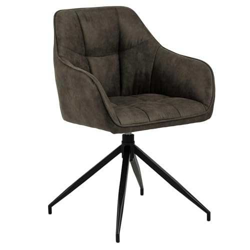 AC Design Furniture Belinda Carver Esszimmerstuhl, H: 84,5 x B: 59 x T: 54,5 cm, Olivgrün, Stoff/Metall, 1 Stk. AC Design Furniture Belinda Carver Esszimmerstuhl, H: 84,5 x B: 59 x T: 54,5 cm, Olivgrün, Stoff/Metall, 1 Stk. von AC Design Furniture